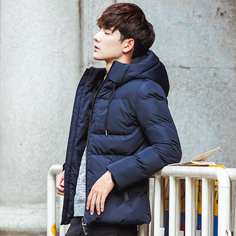 Men's Thick Short Cotton Jacket - Trendy Winter Wear