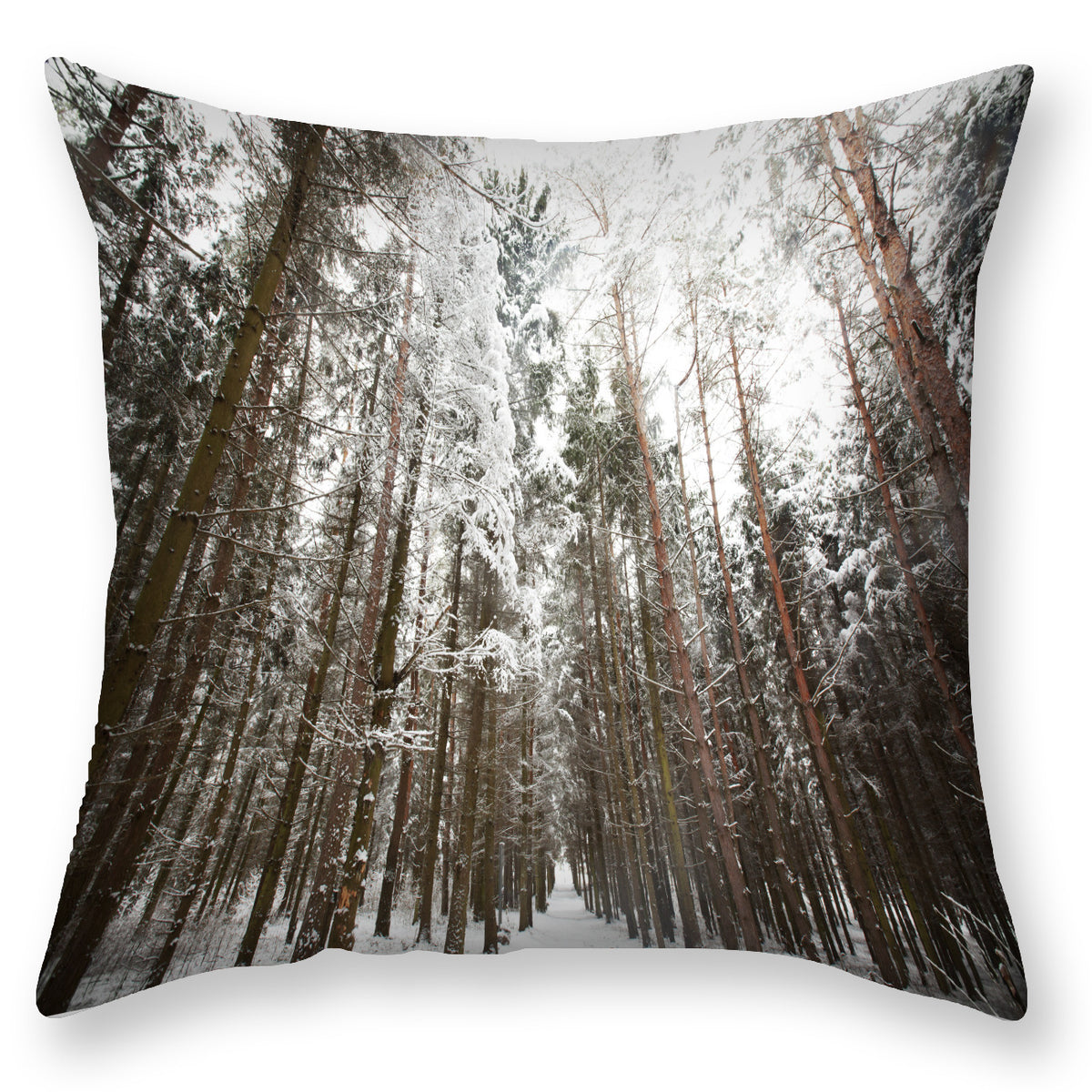 Scandinavian Snow Landscape Printed Pillowcase