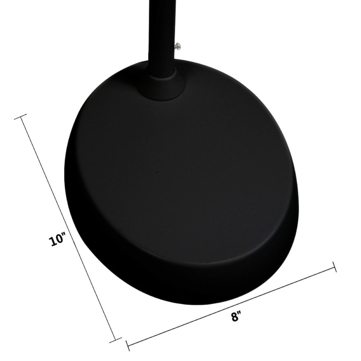 63"H Slim Design LED Bright Reader Natural Daylight Full Spectrum Floor Lamp, Black