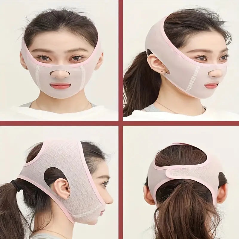 No Trace Velcro Face Bandage for Lifting and Firming