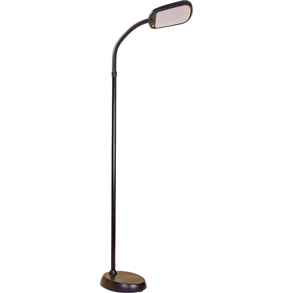 63"H Slim Design LED Bright Reader Natural Daylight Full Spectrum Floor Lamp, Black