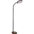 63"H Slim Design LED Bright Reader Natural Daylight Full Spectrum Floor Lamp, Black