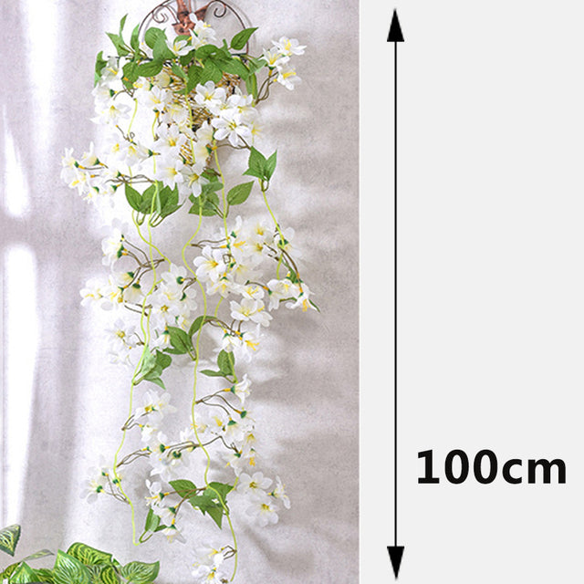 Simulated Jasmine Wall Decoration for Living Room