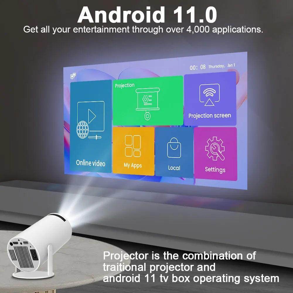 Portable 4K Projector - Home Cinema Outdoor Projector