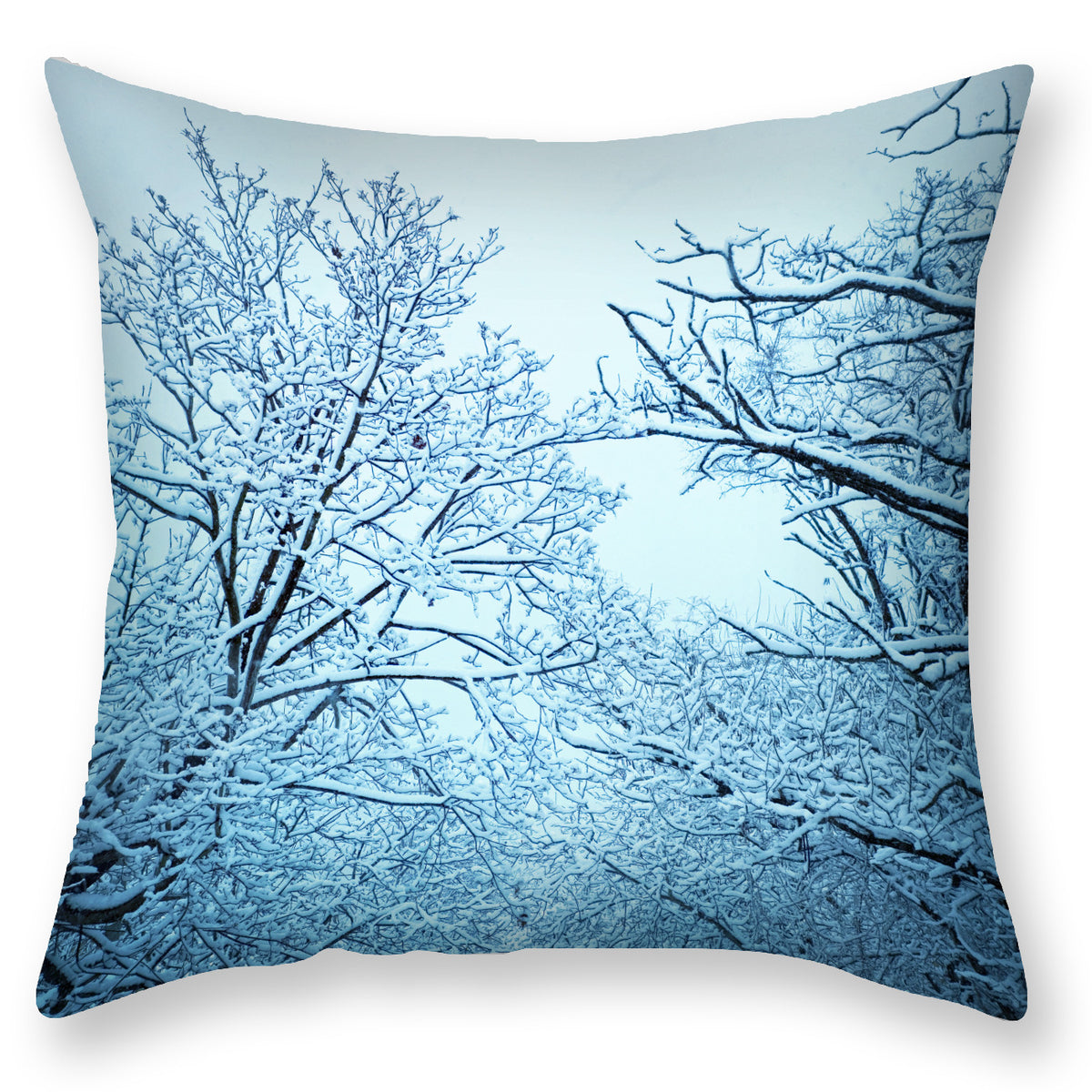 Scandinavian Snow Landscape Printed Pillowcase