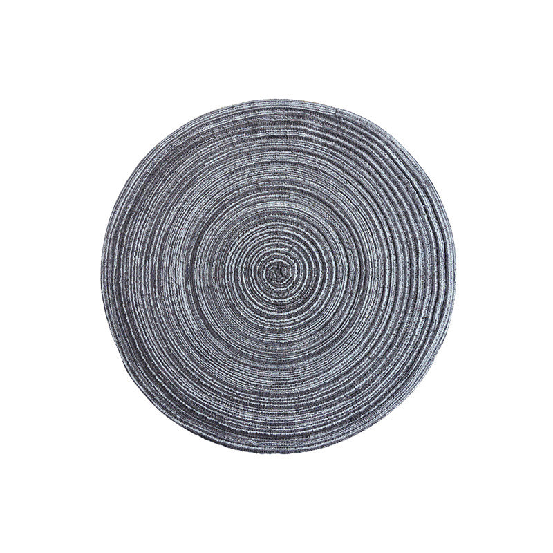 Round Ramie Woven Coaster and Cotton Yarn Placemat