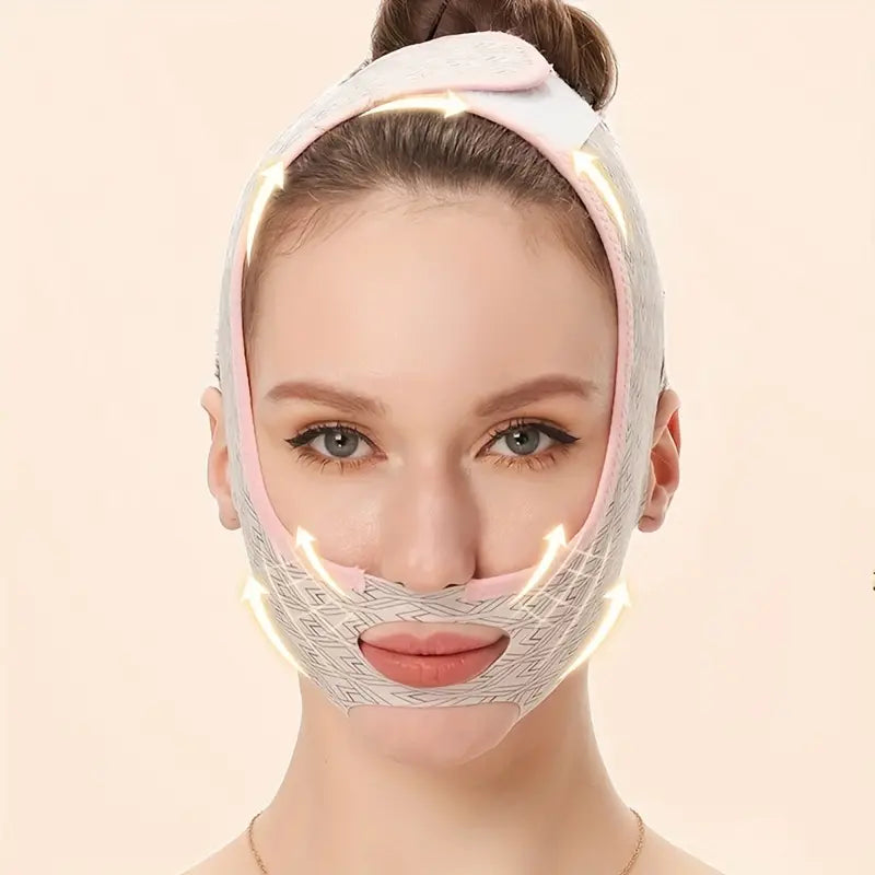 No Trace Velcro Face Bandage for Lifting and Firming