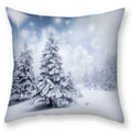 Scandinavian Snow Landscape Printed Pillowcase