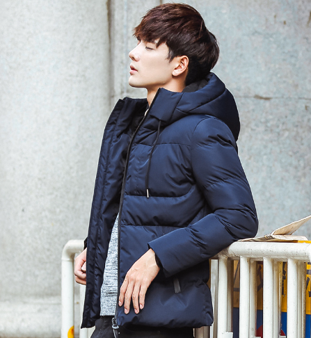 Men's Thick Short Cotton Jacket - Trendy Winter Wear