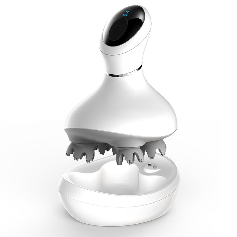 Electric Scalp Massager with Multi-Function Grip Tool