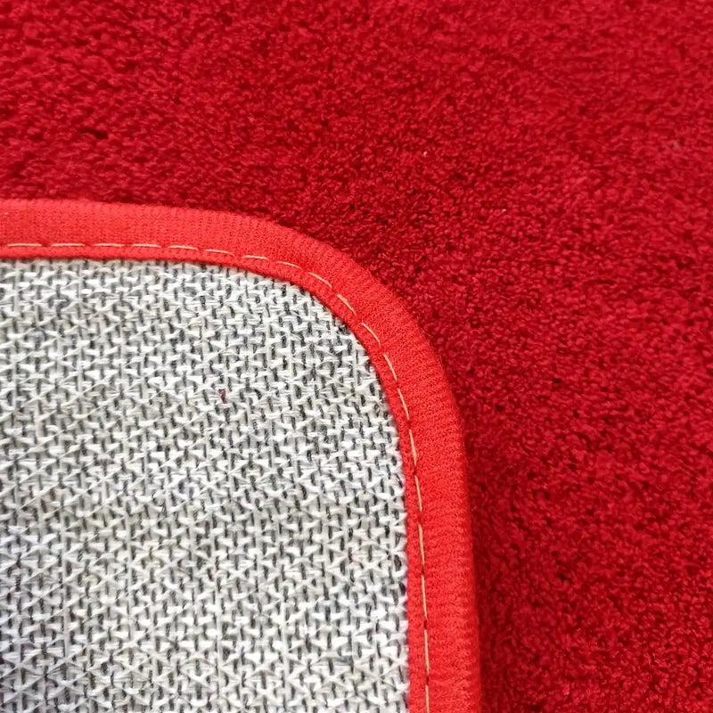 Solid Red Area Rug for Living Room and Bedroom