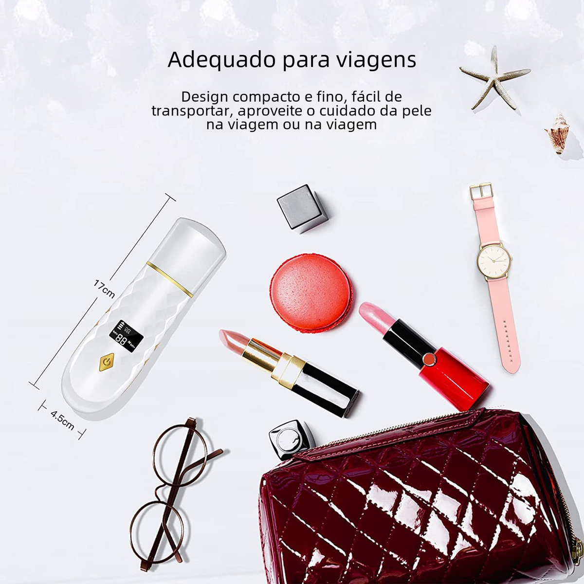 LCD Blackhead Remover and Facial Cleansing Device