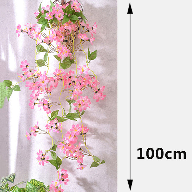 Simulated Jasmine Wall Decoration for Living Room