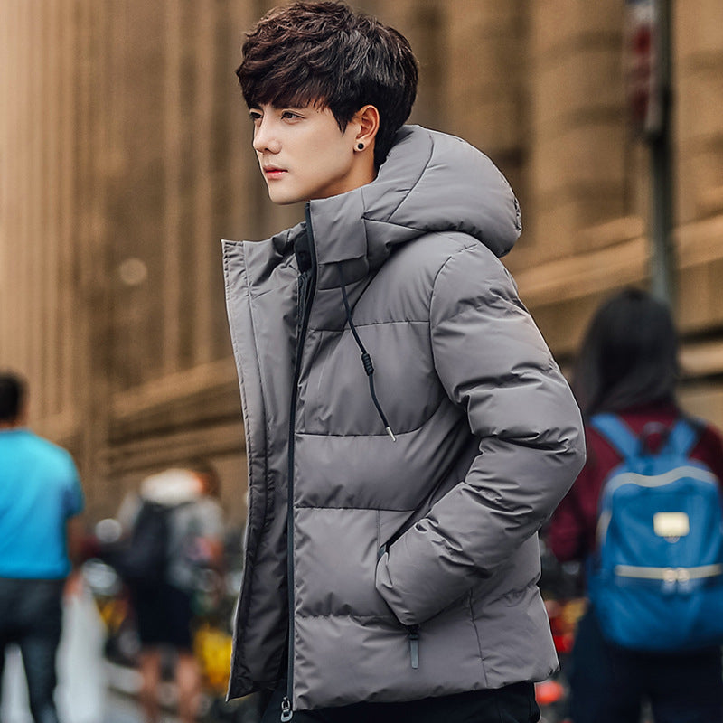 Men's Thick Short Cotton Jacket - Trendy Winter Wear