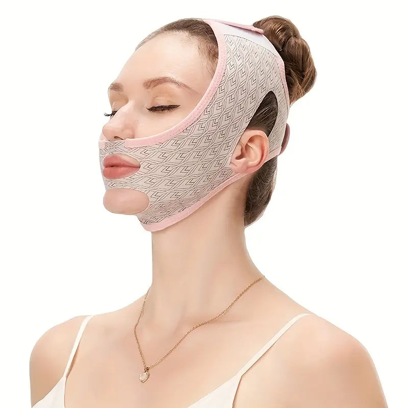 No Trace Velcro Face Bandage for Lifting and Firming