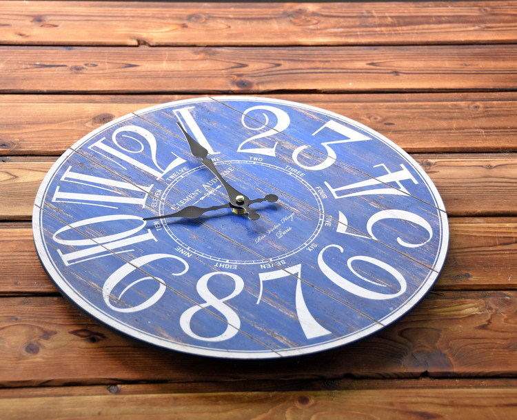 Decorative Vintage Wall Clock with Elephant and Owl Design